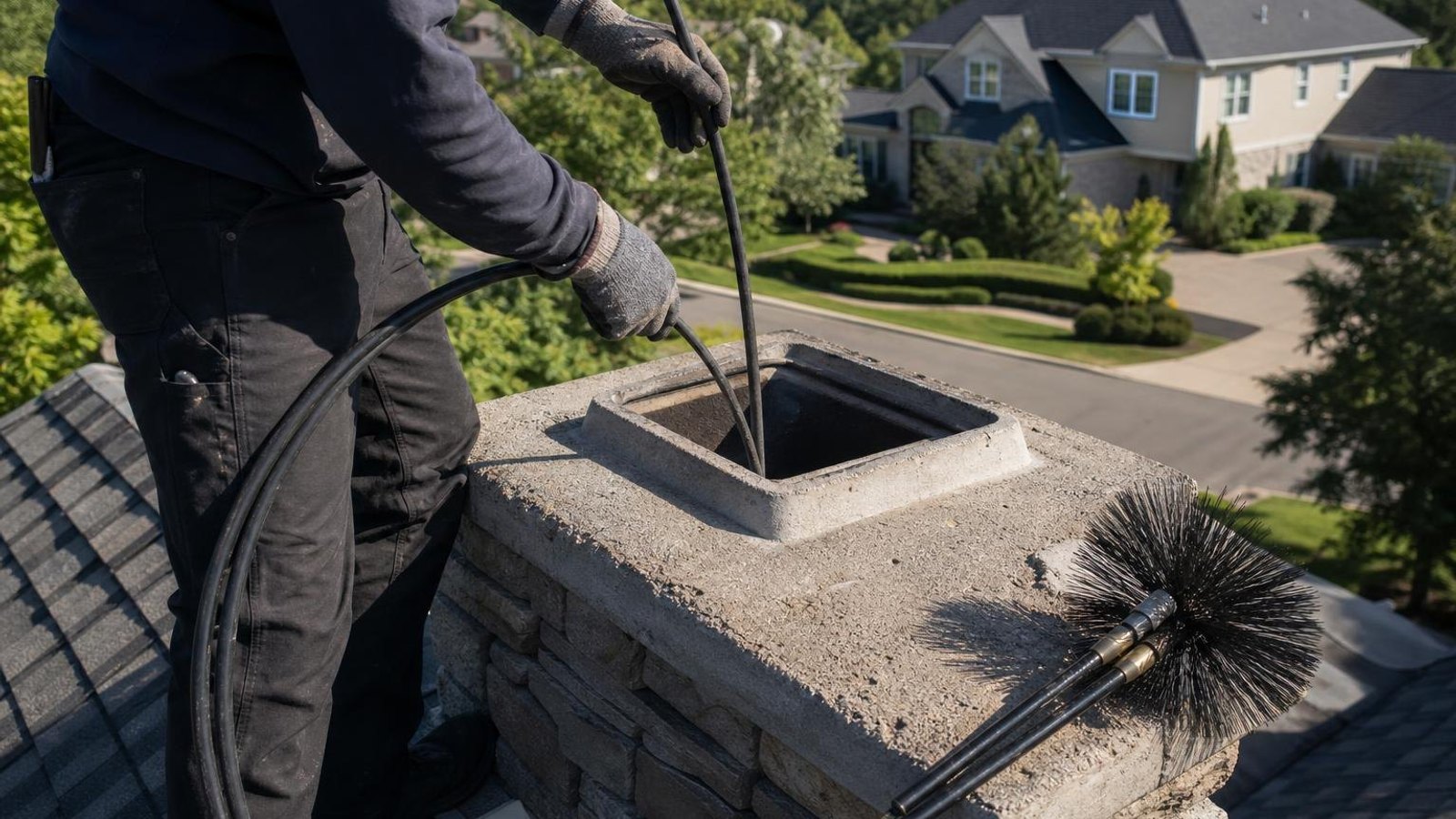 Practical chimney sweep & inspection in Brentwood